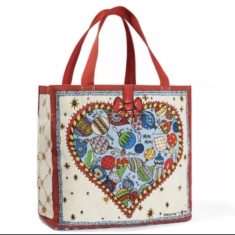 Brighton Celebrate Holiday Heart Tote